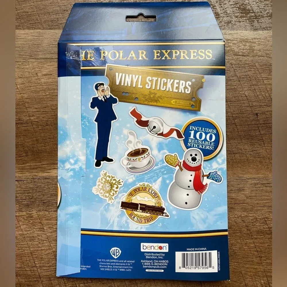 The Polar Express 100 Vinyl Stickers Set